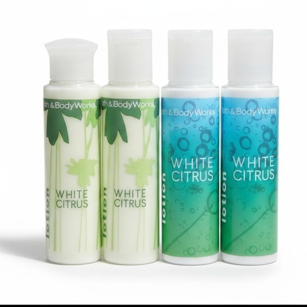 Bath & Body Works White Citrus Body Lotion Retired Travel Size Lot of 4 BBW
